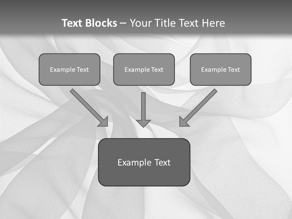 Black Curve Fold PowerPoint Template
