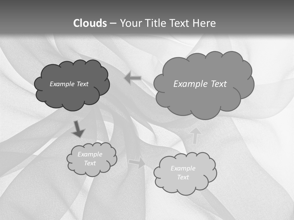 Black Curve Fold PowerPoint Template