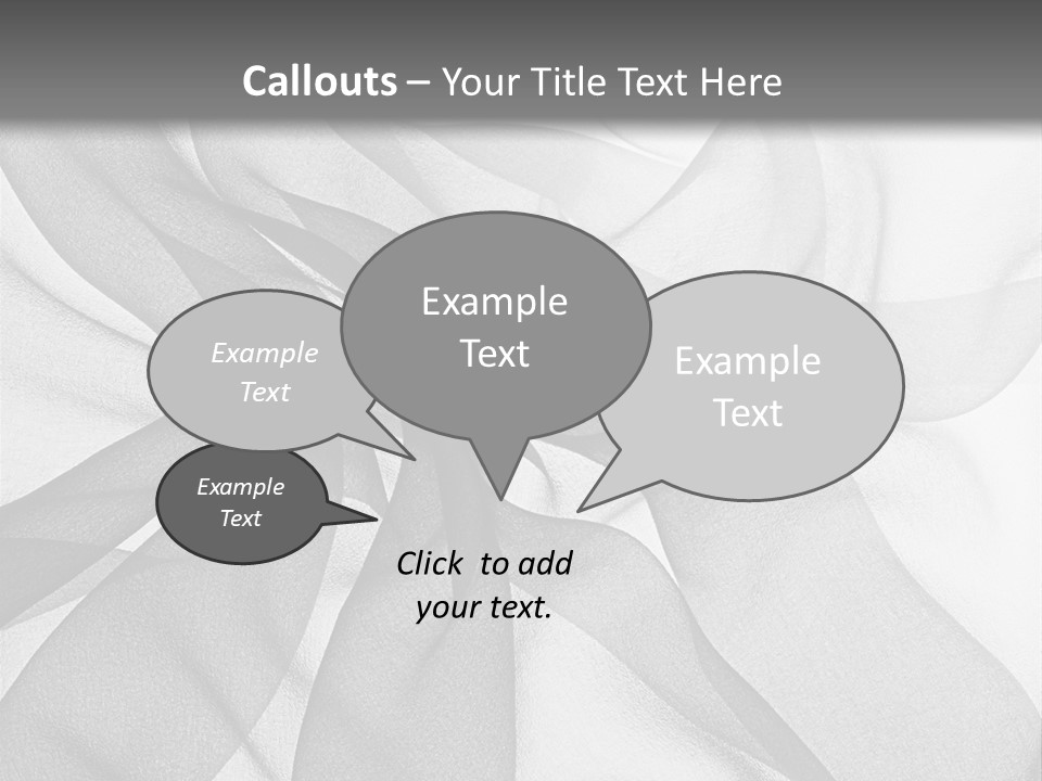 Black Curve Fold PowerPoint Template