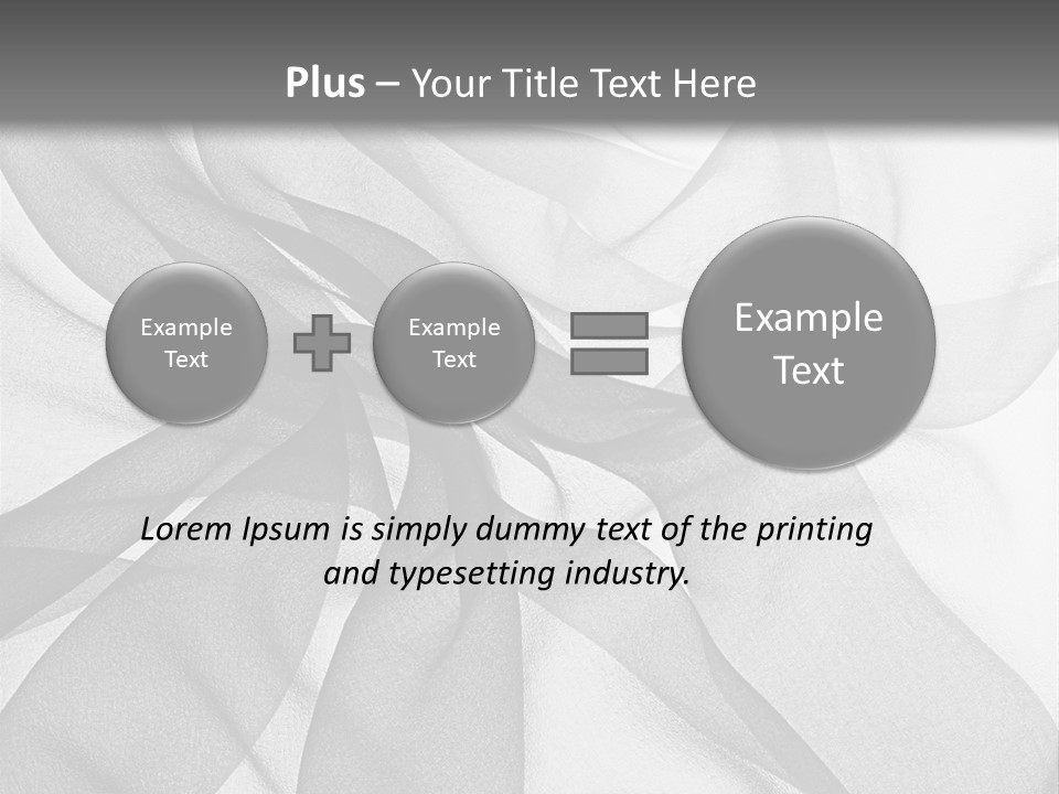 Black Curve Fold PowerPoint Template