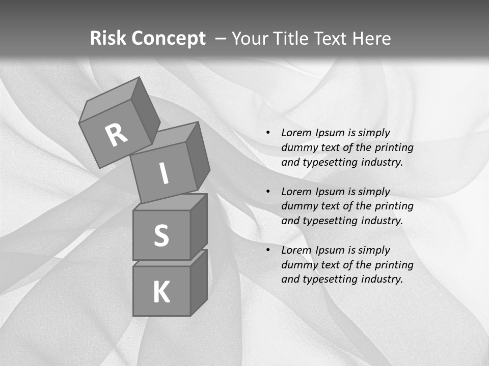 Black Curve Fold PowerPoint Template