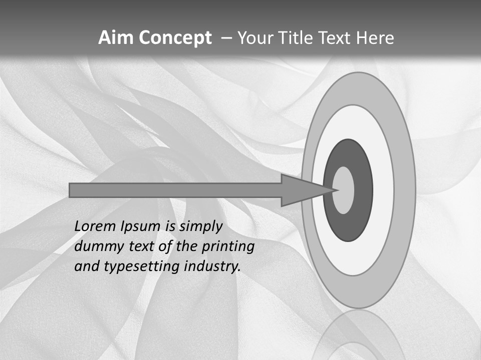 Black Curve Fold PowerPoint Template
