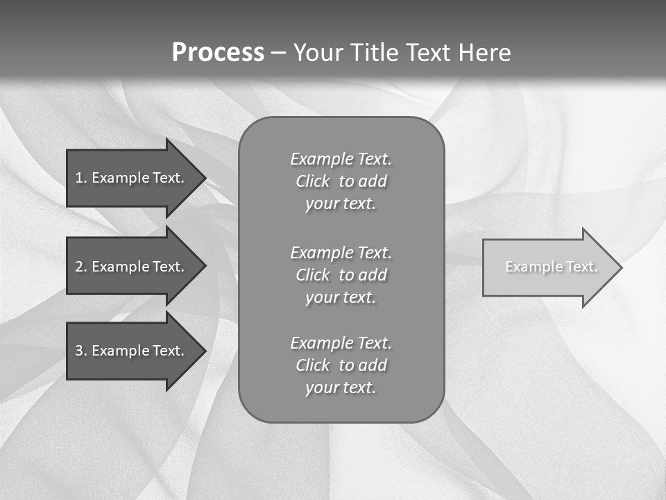 Black Curve Fold PowerPoint Template
