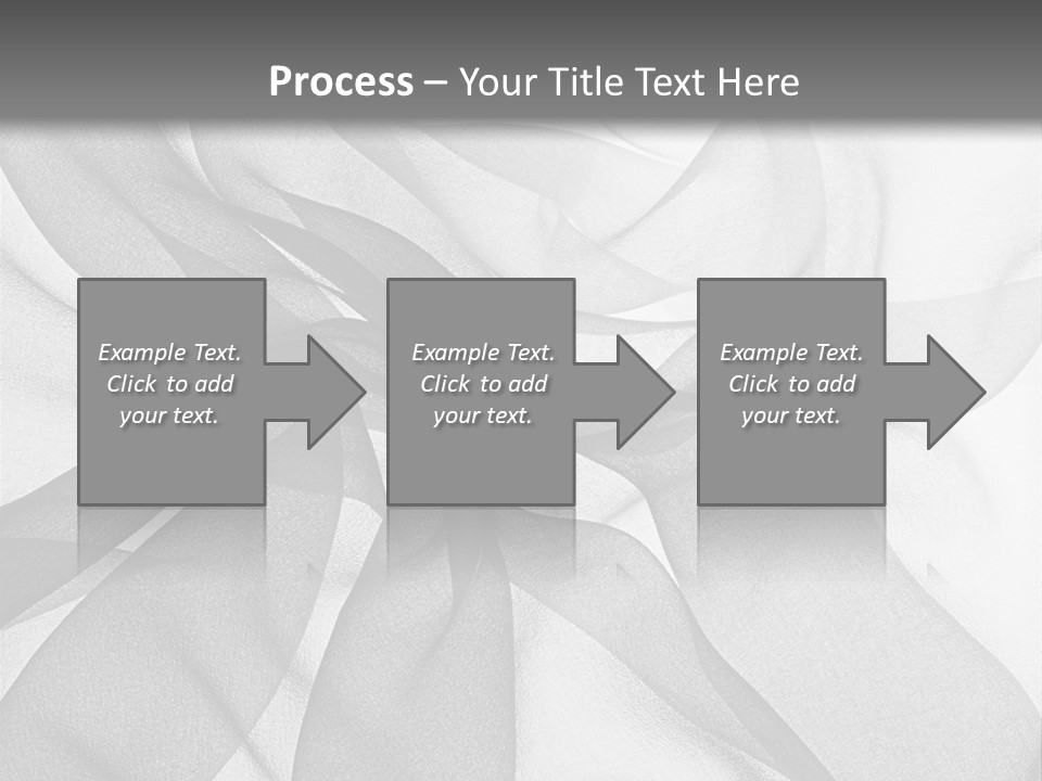 Black Curve Fold PowerPoint Template