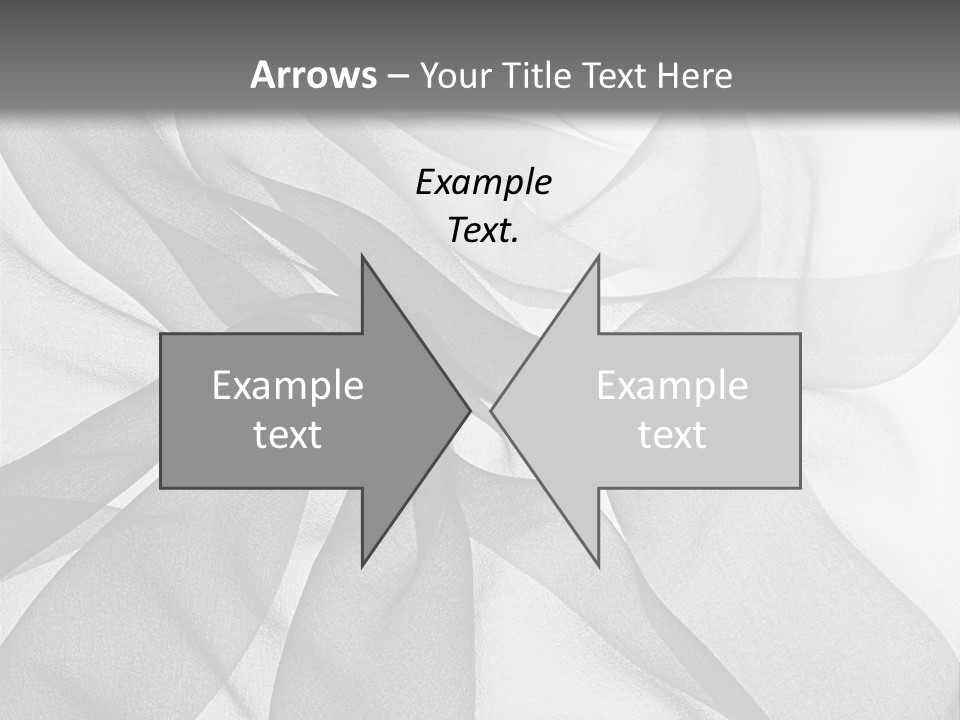 Black Curve Fold PowerPoint Template
