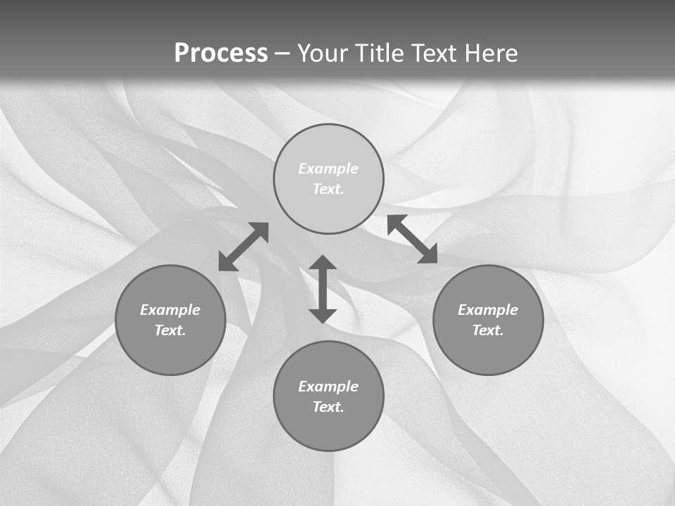 Black Curve Fold PowerPoint Template