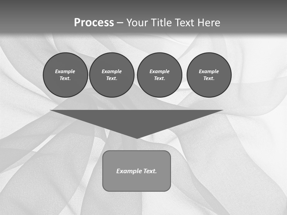 Black Curve Fold PowerPoint Template