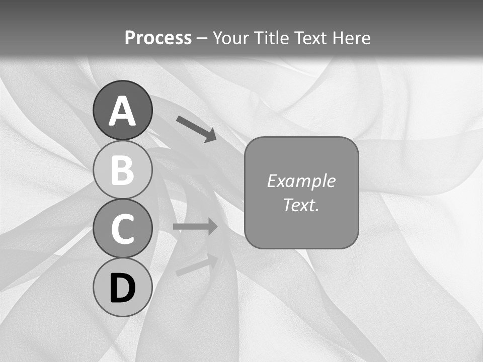 Black Curve Fold PowerPoint Template
