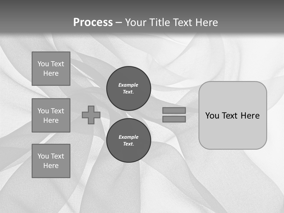 Black Curve Fold PowerPoint Template