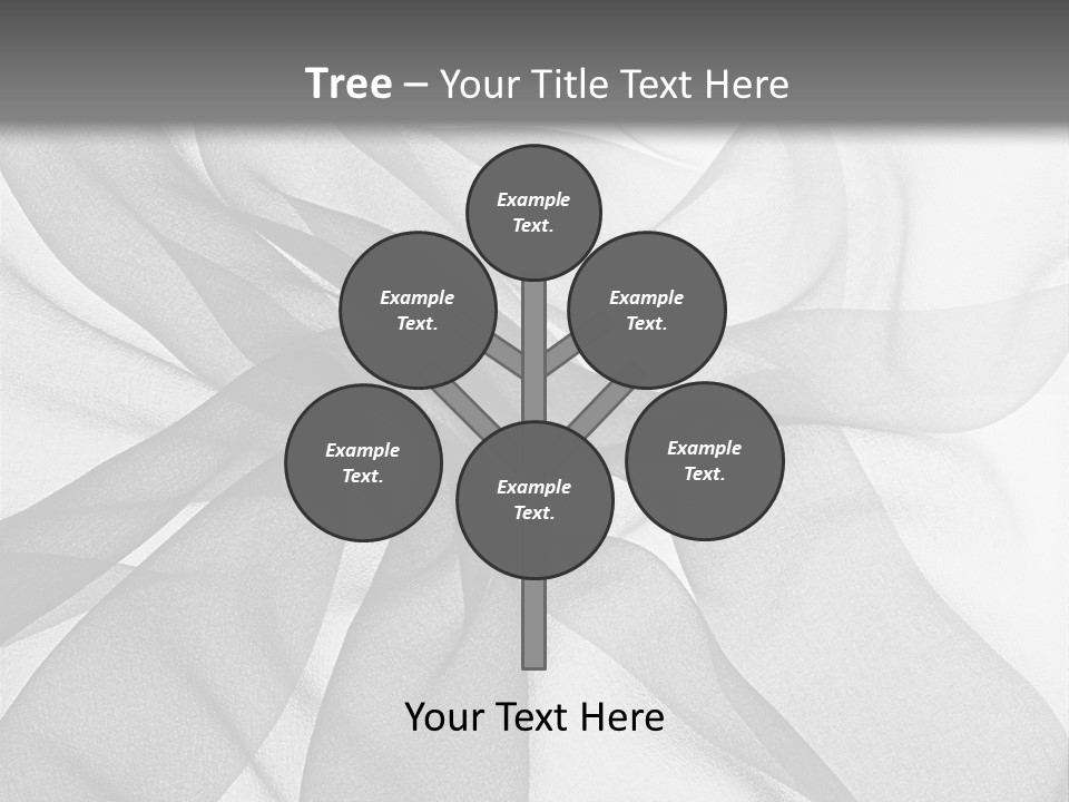 Black Curve Fold PowerPoint Template