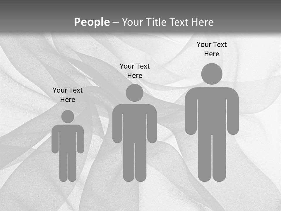 Black Curve Fold PowerPoint Template