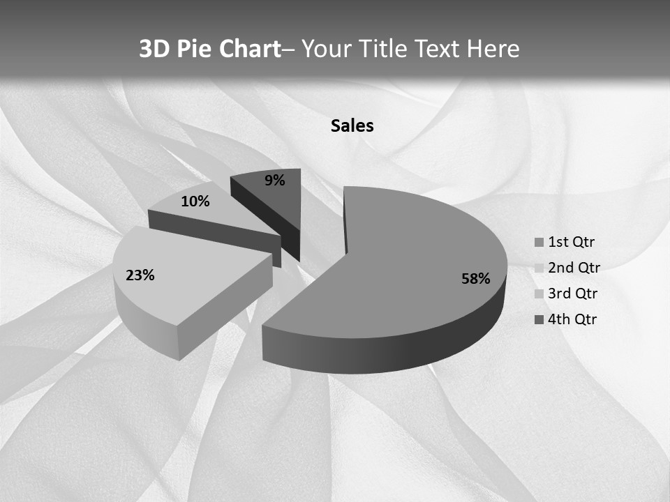 Black Curve Fold PowerPoint Template
