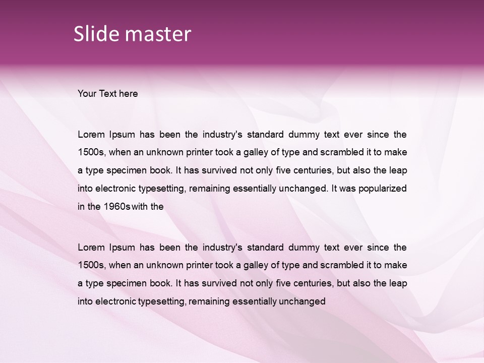 Silk Rippled Texture PowerPoint Template