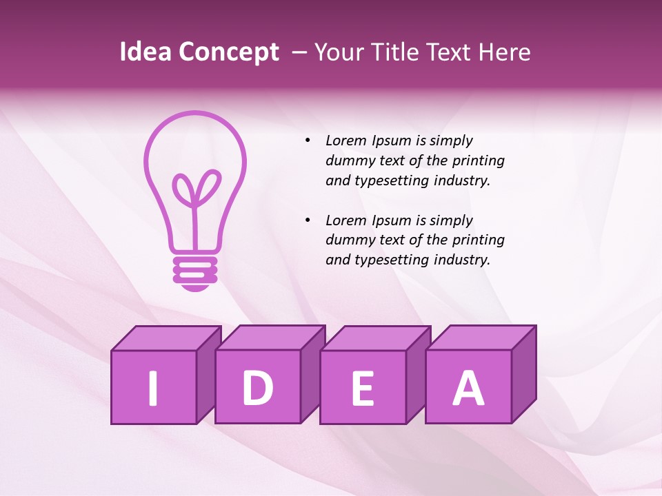 Silk Rippled Texture PowerPoint Template