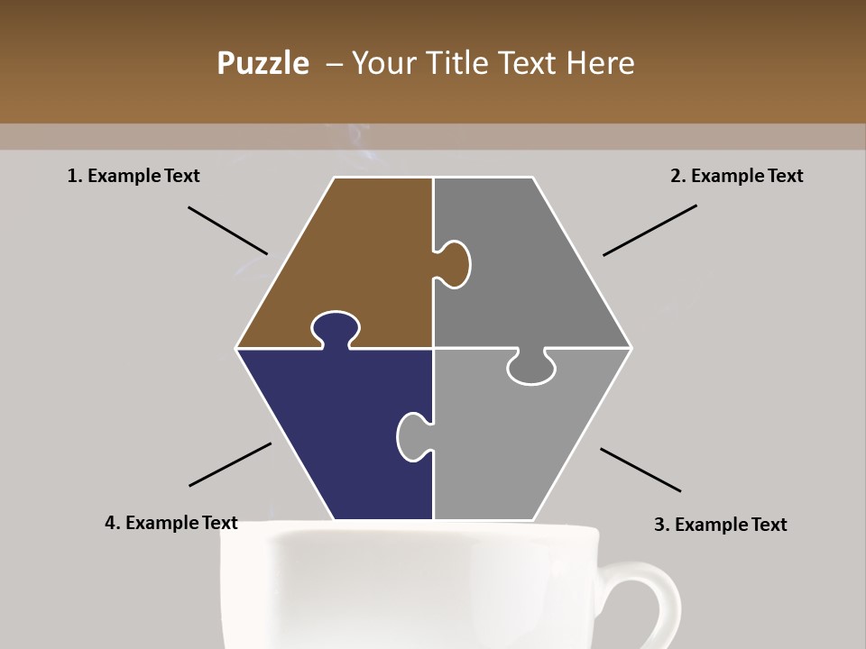 Bar Mocha Businesswoman PowerPoint Template