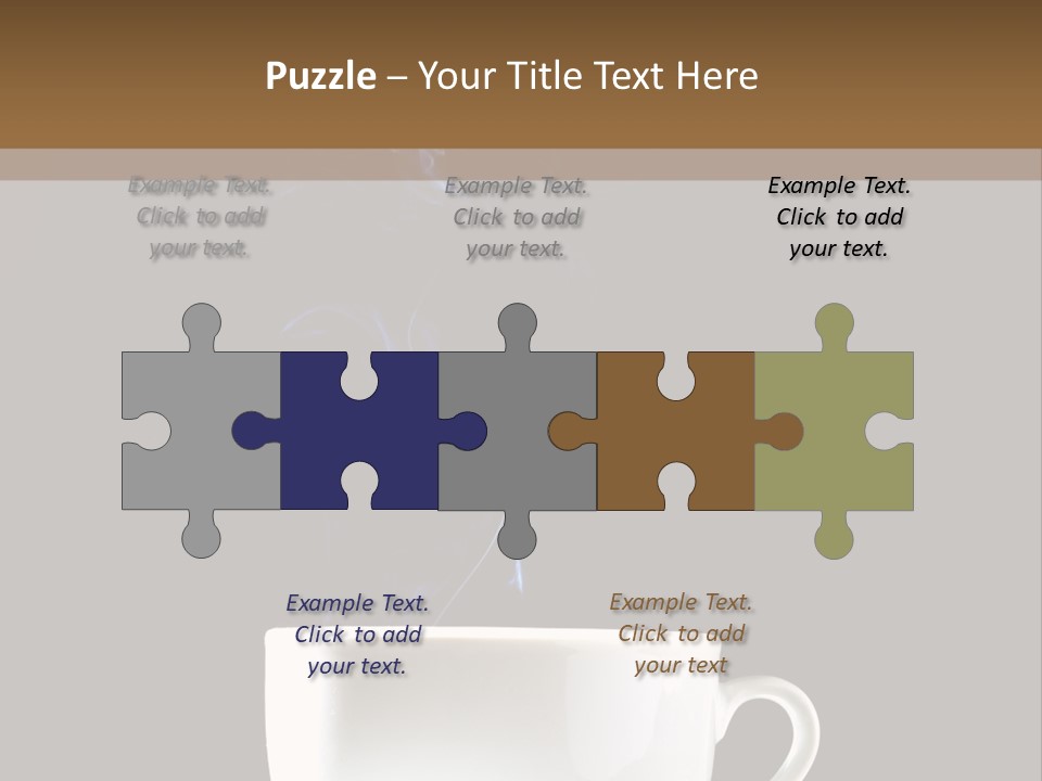 Bar Mocha Businesswoman PowerPoint Template