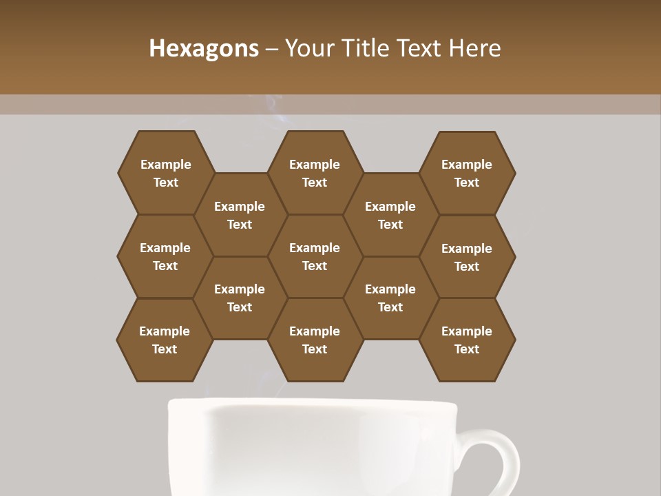 Bar Mocha Businesswoman PowerPoint Template