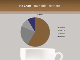 Bar Mocha Businesswoman PowerPoint Template