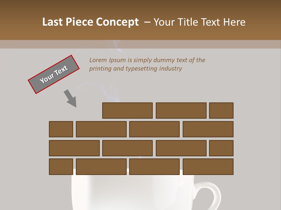 Bar Mocha Businesswoman PowerPoint Template