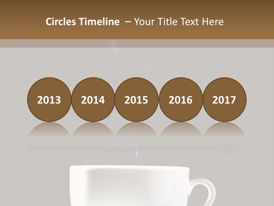 Bar Mocha Businesswoman PowerPoint Template