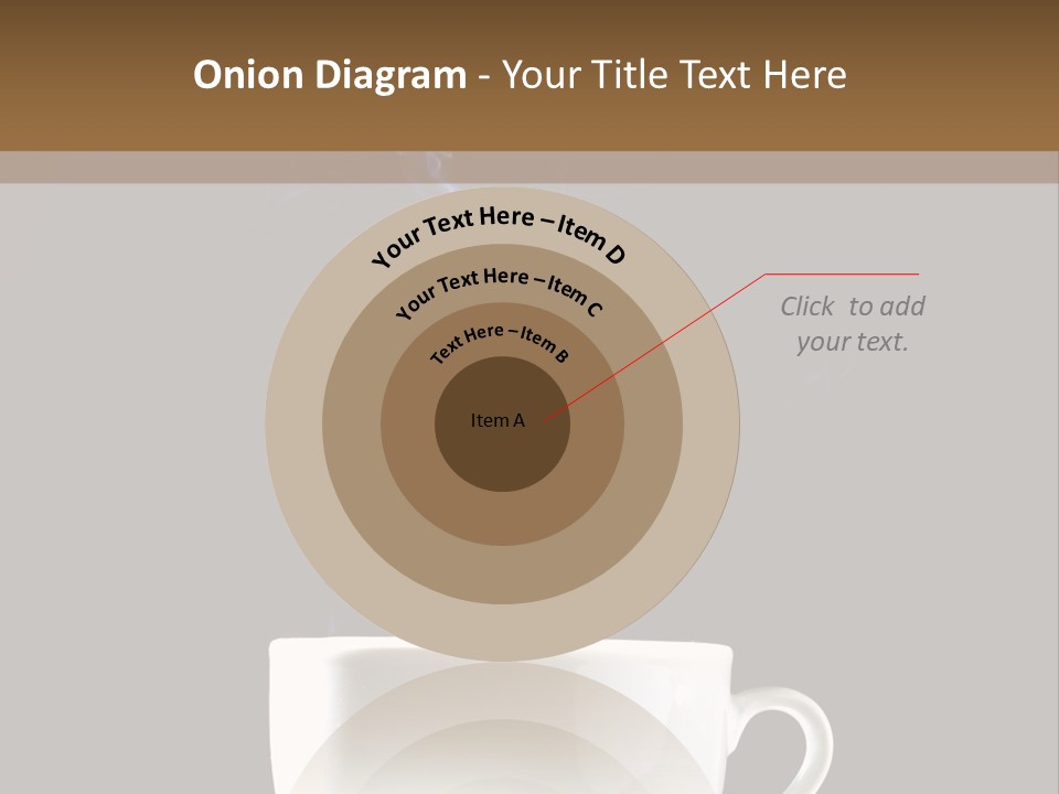 Bar Mocha Businesswoman PowerPoint Template