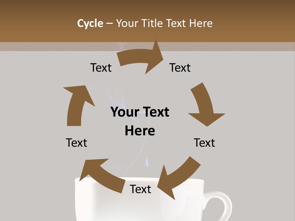 Bar Mocha Businesswoman PowerPoint Template