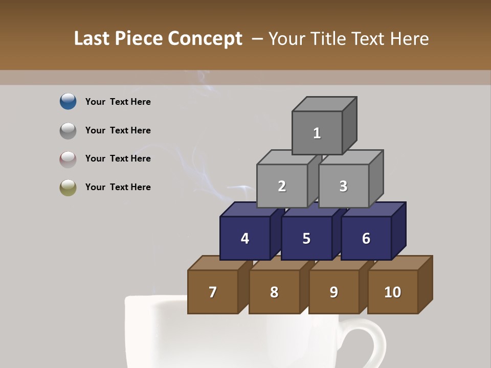 Bar Mocha Businesswoman PowerPoint Template