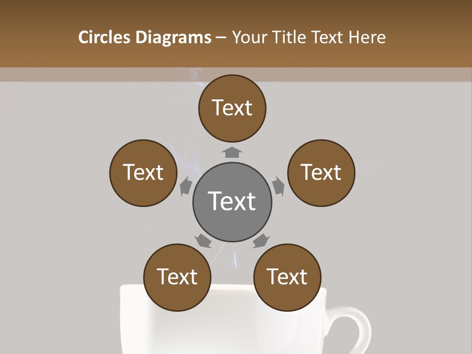 Bar Mocha Businesswoman PowerPoint Template