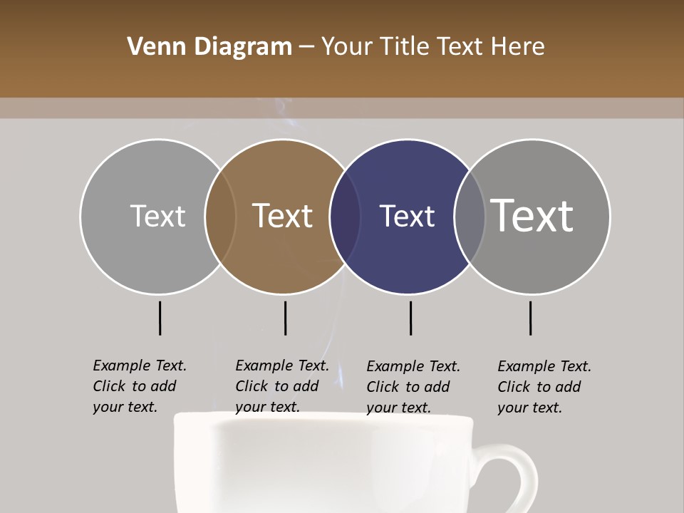 Bar Mocha Businesswoman PowerPoint Template