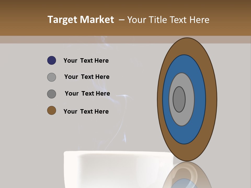 Bar Mocha Businesswoman PowerPoint Template