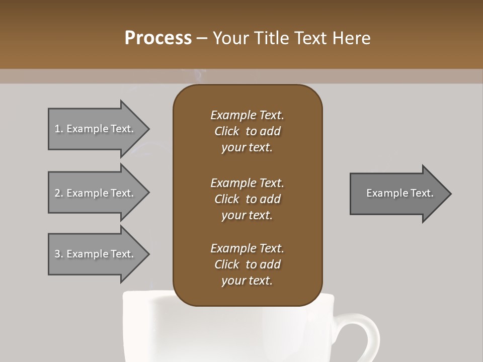 Bar Mocha Businesswoman PowerPoint Template