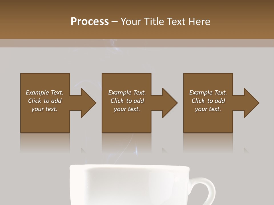 Bar Mocha Businesswoman PowerPoint Template