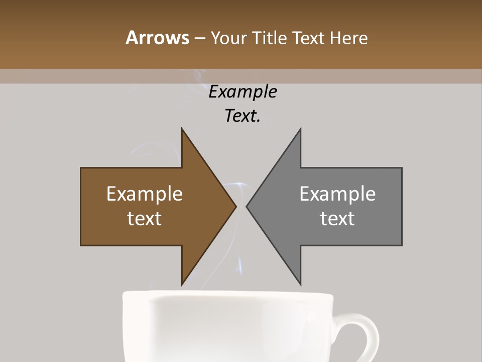 Bar Mocha Businesswoman PowerPoint Template