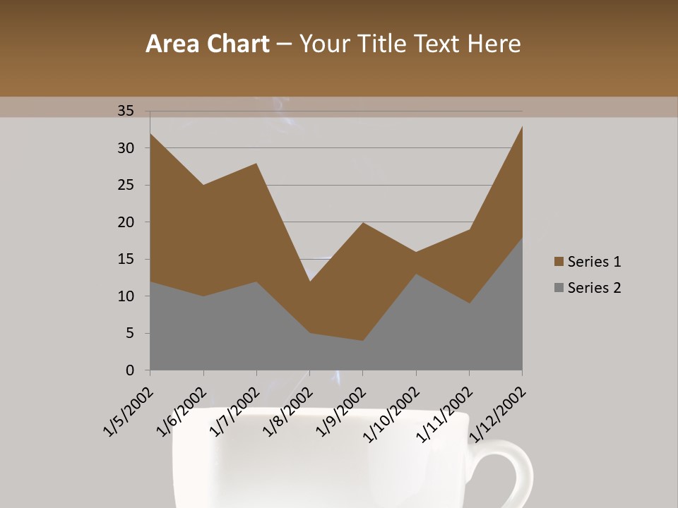 Bar Mocha Businesswoman PowerPoint Template