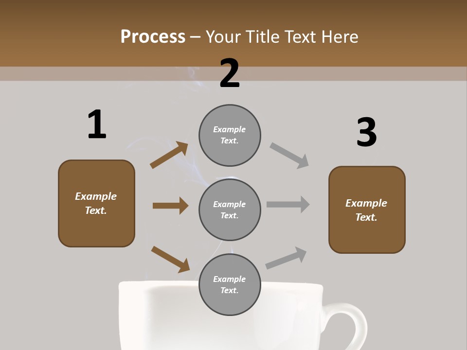 Bar Mocha Businesswoman PowerPoint Template