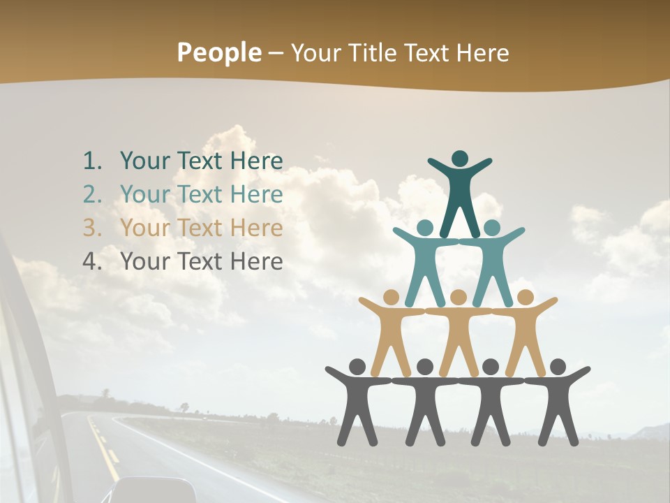 Young Jump Performance PowerPoint Template