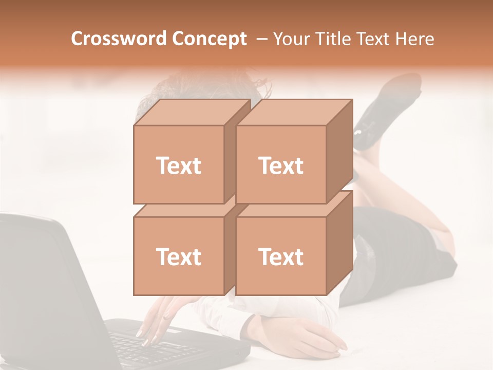 People Notebook Astonished PowerPoint Template