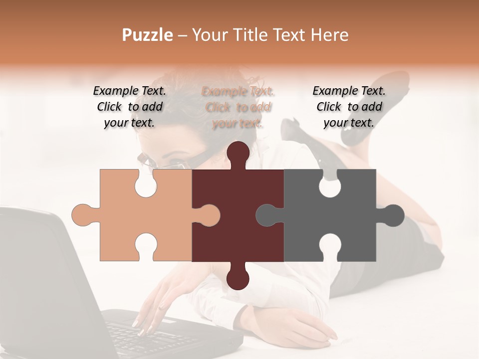 People Notebook Astonished PowerPoint Template