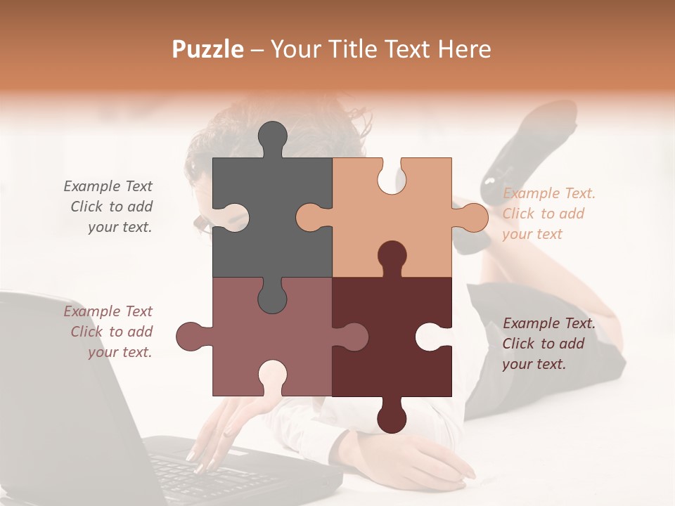 People Notebook Astonished PowerPoint Template