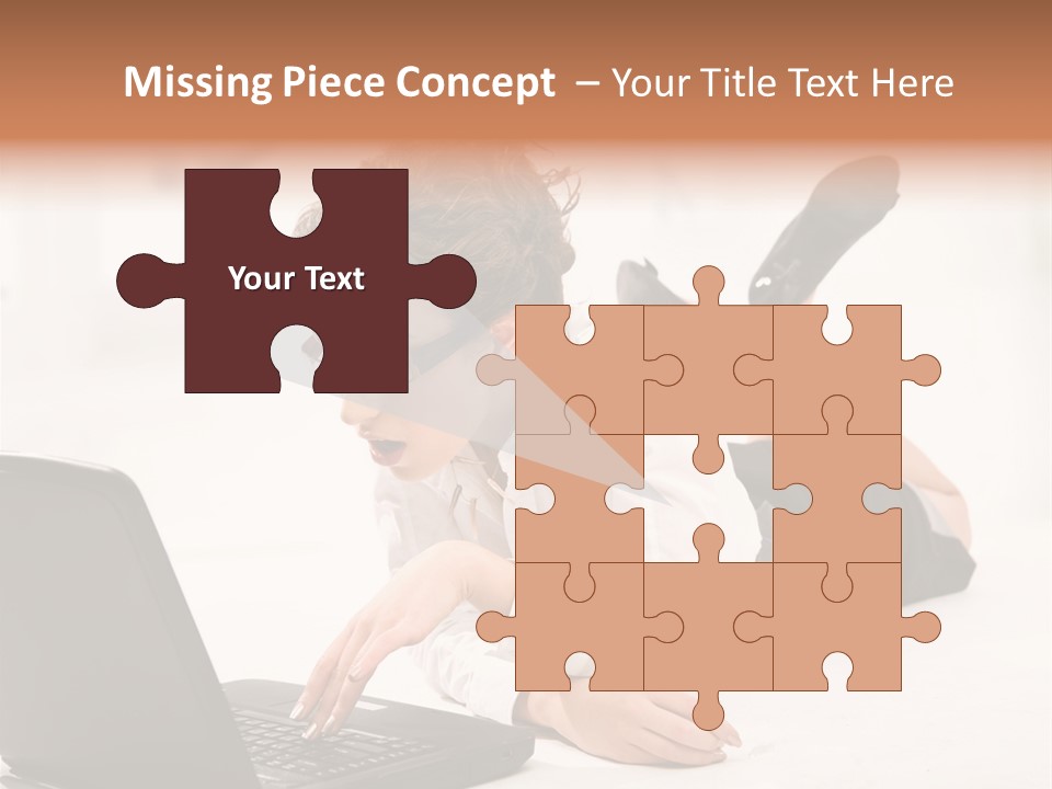 People Notebook Astonished PowerPoint Template