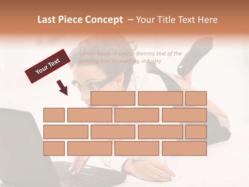 People Notebook Astonished PowerPoint Template