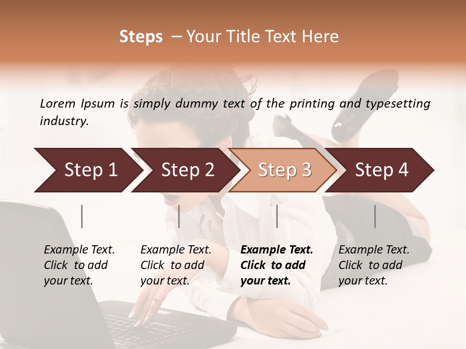 People Notebook Astonished PowerPoint Template