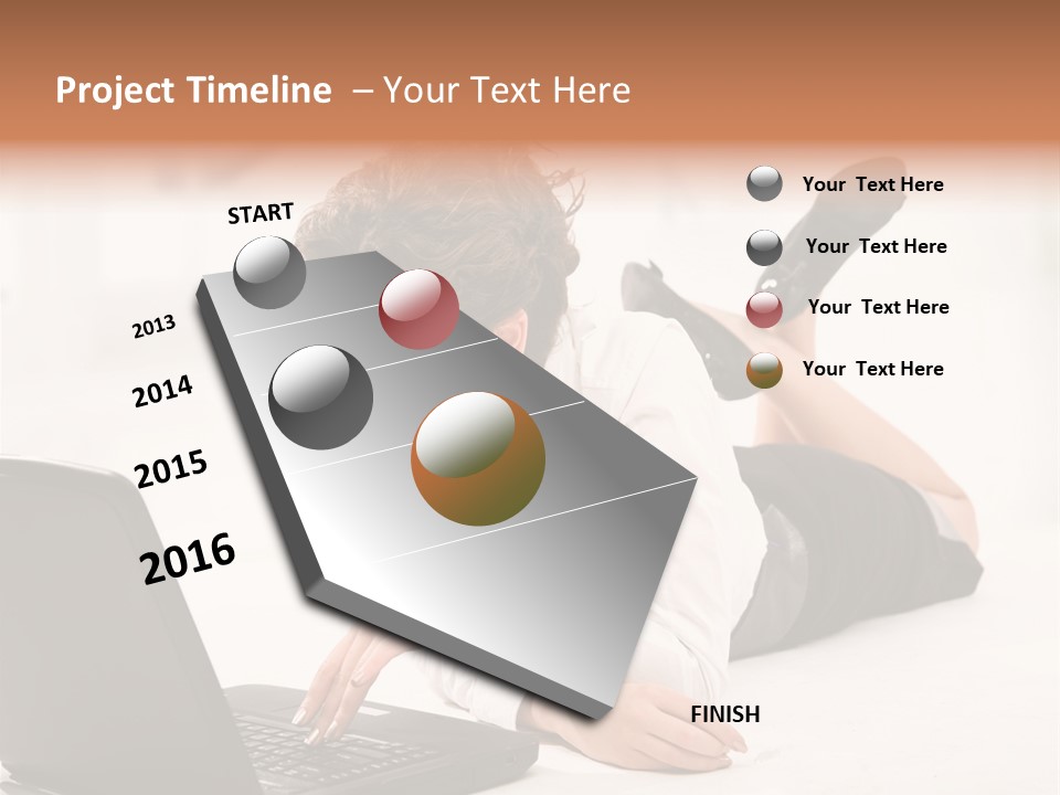 People Notebook Astonished PowerPoint Template