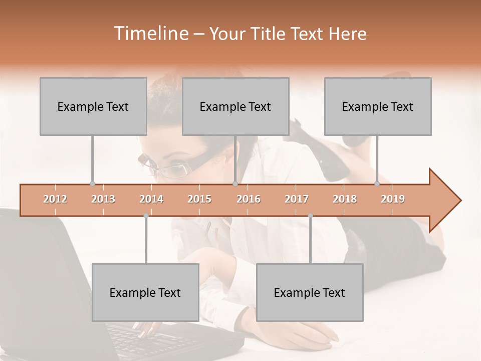 People Notebook Astonished PowerPoint Template