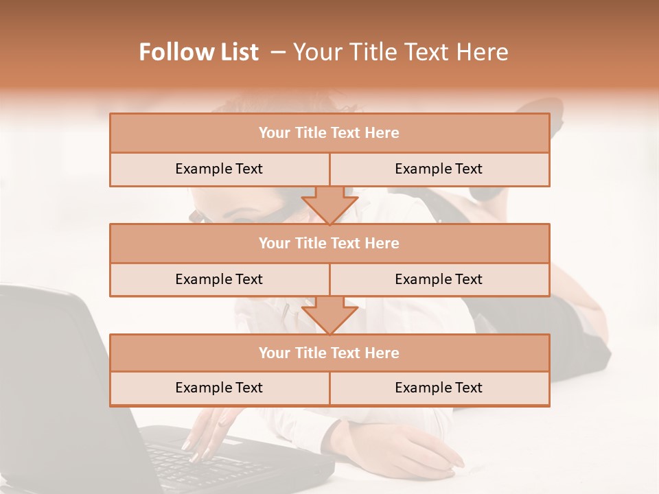People Notebook Astonished PowerPoint Template