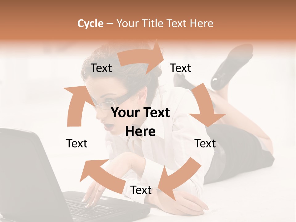 People Notebook Astonished PowerPoint Template