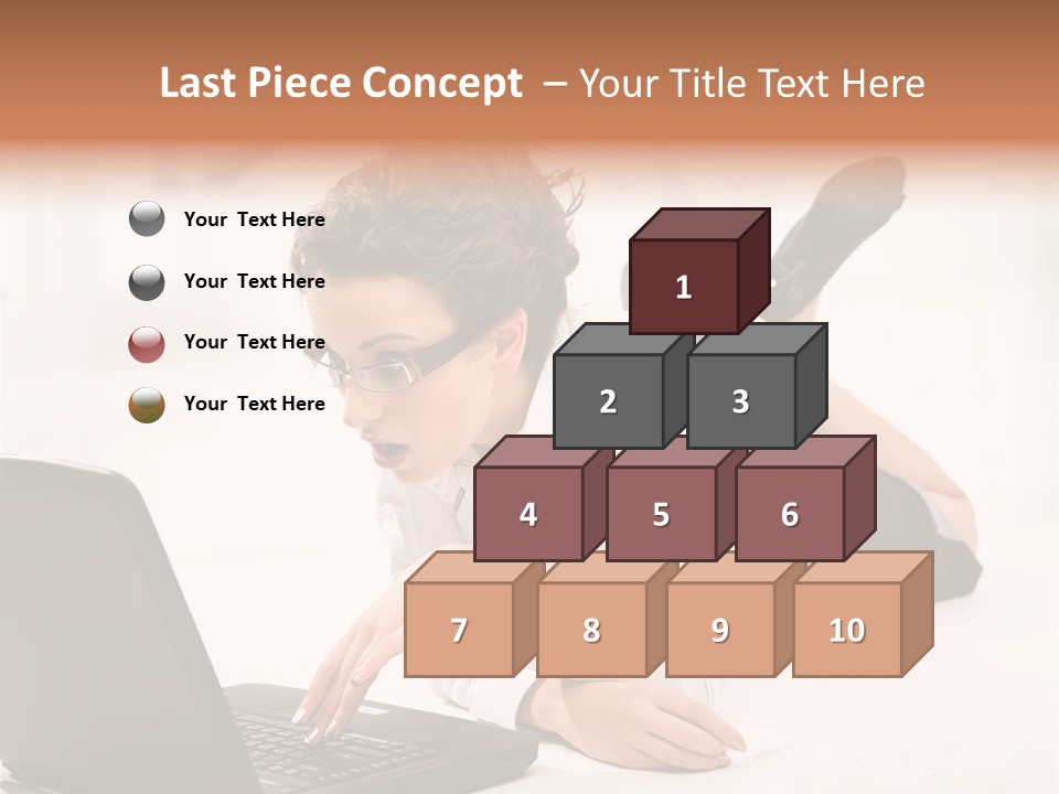 People Notebook Astonished PowerPoint Template