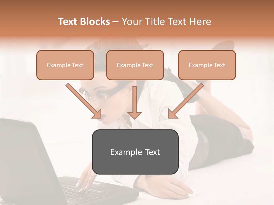 People Notebook Astonished PowerPoint Template