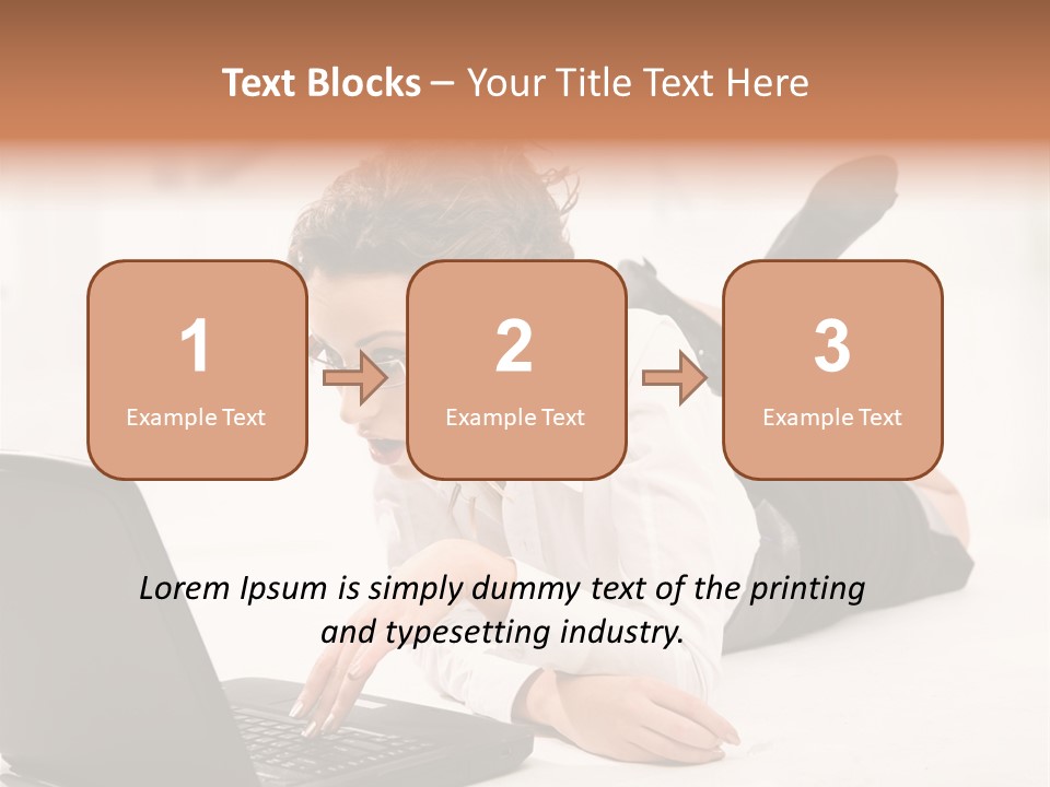 People Notebook Astonished PowerPoint Template