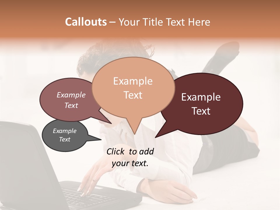 People Notebook Astonished PowerPoint Template